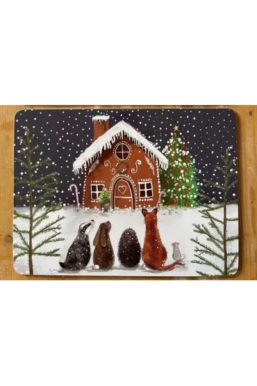 Podkładka pod talerz Dom z piernika Święta