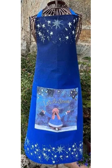 Fartuch kuchenny Pada śnieg Święta