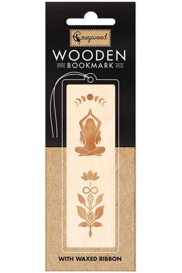 Zakładka drewniana Joga