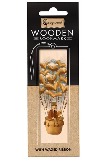 Zakładka drewniana W 80 dni dookoła świata Mr Fogg