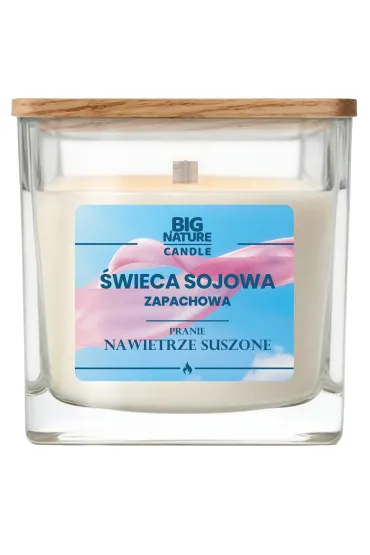 Świeca sojowa o zapachu Pranie na wietrze suszone