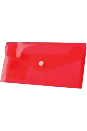 Koperta PP na zatrzask DL czerwona