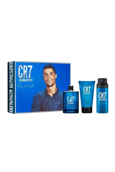 SET CR7 Play It Cool EDT spray + SHOWER GEL + DEO spray