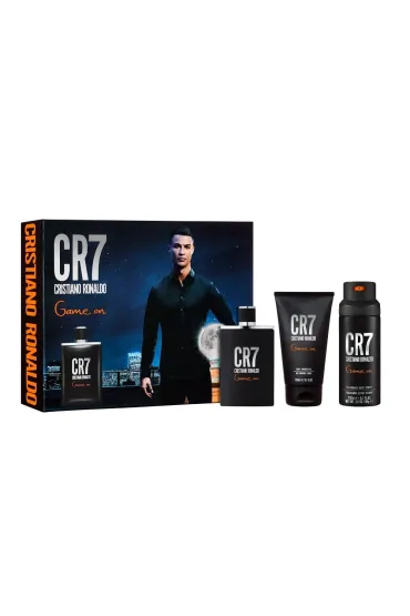 SET CR7 Game On EDT spray + SHOWER GEL + DEO spray