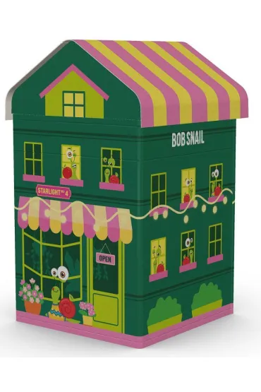 Zestaw świąteczny snail city - przekąski owocowe z grą i zabawką