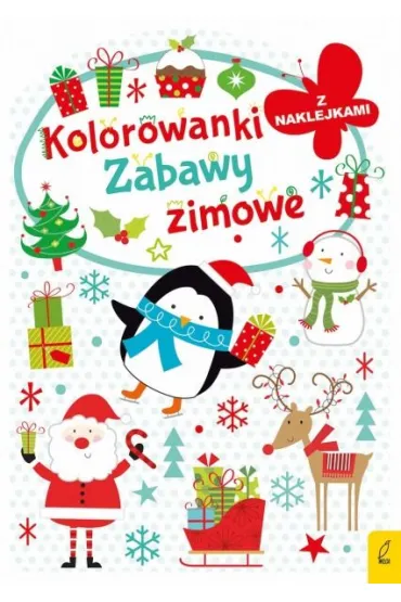 Kolorowanka z wykrojnikiem Zabawy zimowe