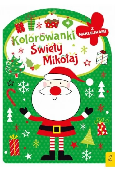 Kolorowanka z wykrojnikiem Święty Mikołaj