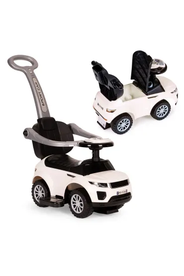 Jeździk chodzik pchacz 3w1 autko super car biały