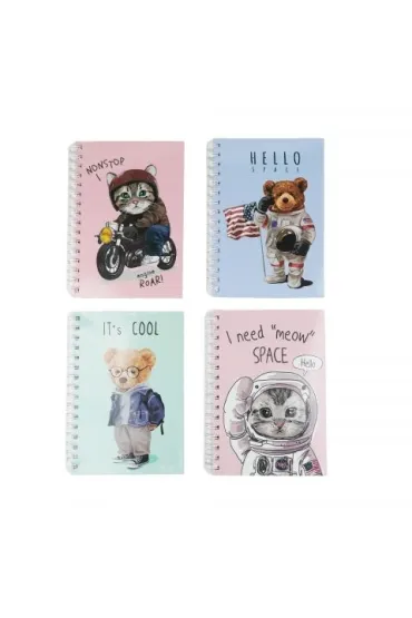 Kołonotatnik A5, 100 kartek - Modern Animals, 1 szt.