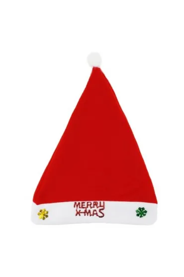 Czapka mikołaja filcowa merry christmas 1 szt