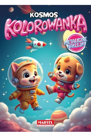 Kolorowanka. Kosmos z naklejkami metalicznymi