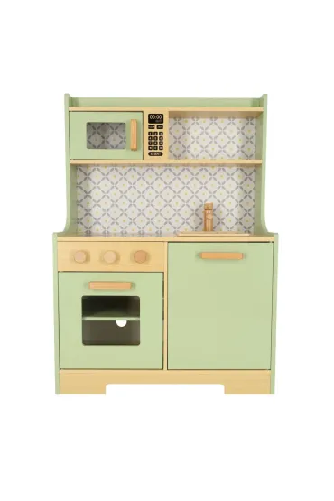 Kuchnia dla dzieci drewniana MDF miętowa