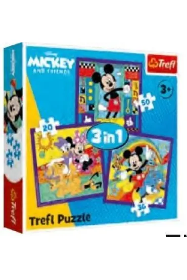 Puzzle 3w1 Miki i jego wesoła ekipa TREFL