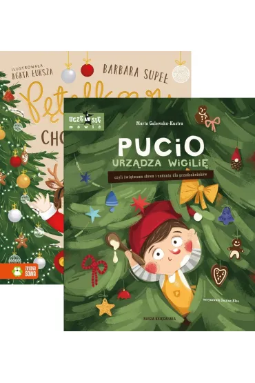 Pakiet: Pętelkowy bal choinkowy, Pucio urządza wigilię, czyli świąteczne słowa i zadania dla przedszkolaków