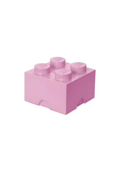 Pojemnik klocek LEGO Brick 4 Jasnoróżowy