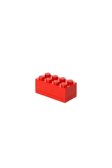 Minipudełko klocek LEGO 8 Czerwone