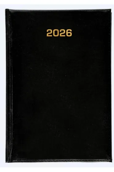 Kalendarz 2026 dzienny A5 Baladek czarny