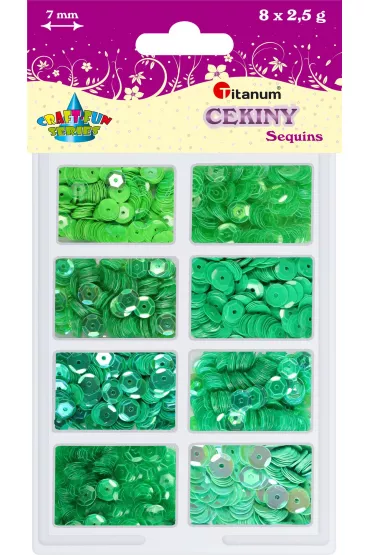 Cekiny 8 kolorów x 2,5g