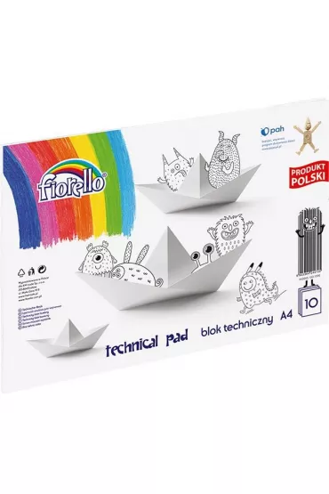 Blok techniczny Fiorello A4 10 kartek