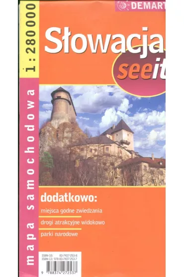 Mapa samochodowa Słowacja 1:280 000