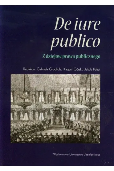 De iure publico Z dziejów prawa publicznego