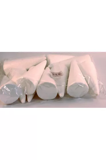 Styropianowy stożek