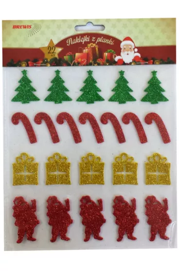 Naklejki z pianki z brokatem